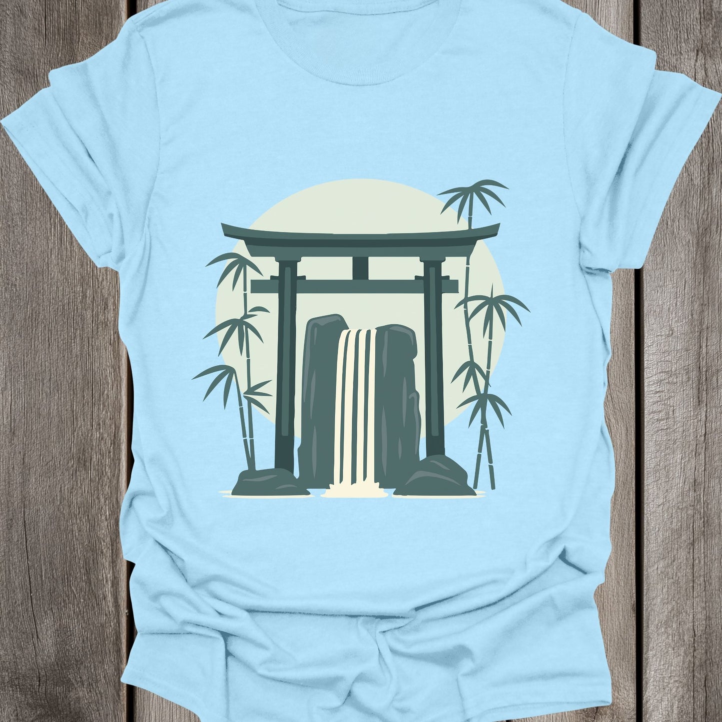Bamboo Waterfall Unisex T-Shirt