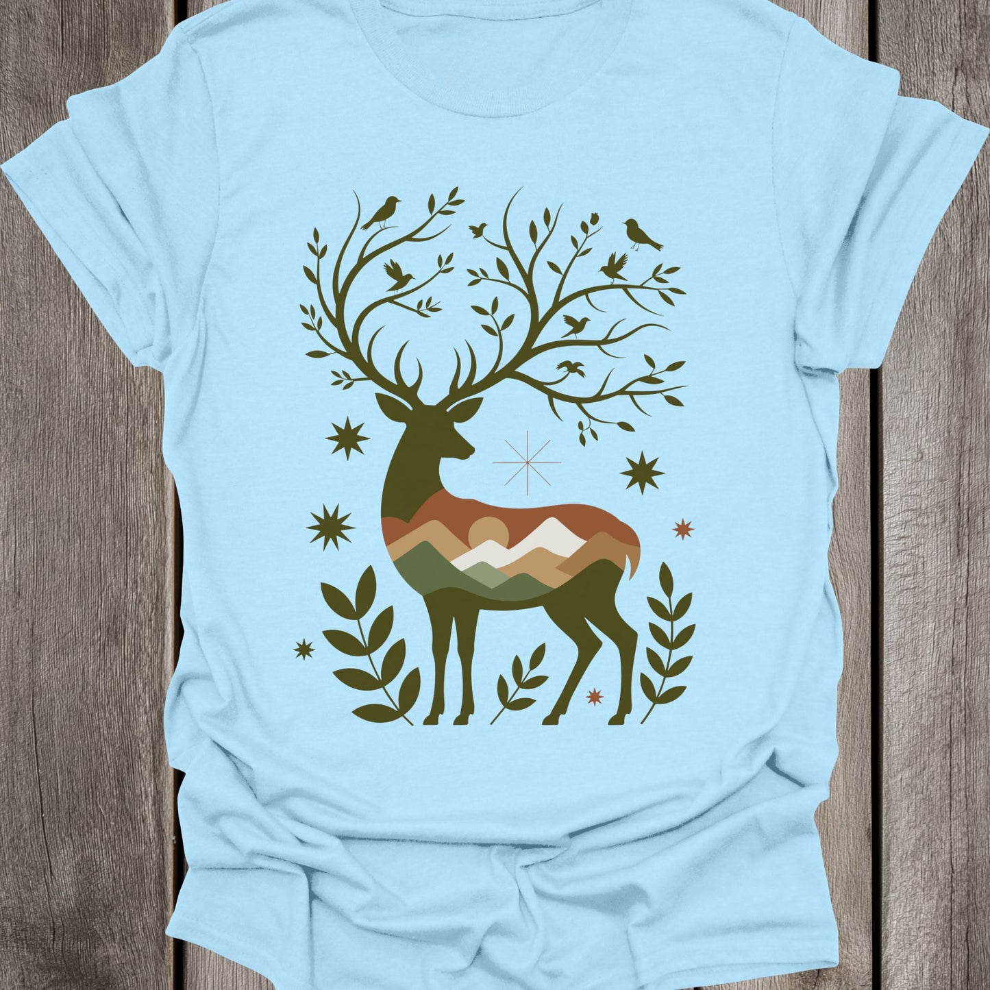 Growing Forest Deer Unisex T-Shirt