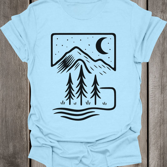 Minimal Forest Unisex T-Shirt