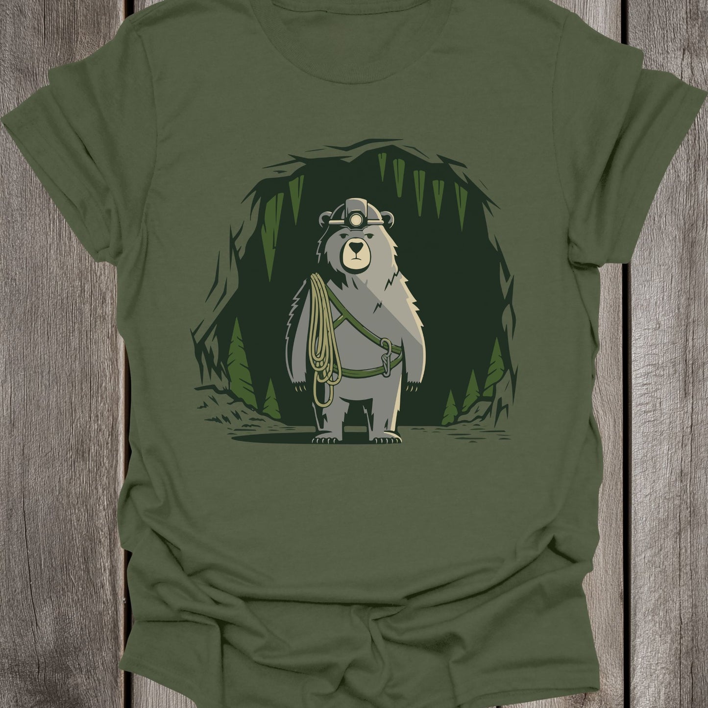 Cave Expert Bear Unisex T-Shirt