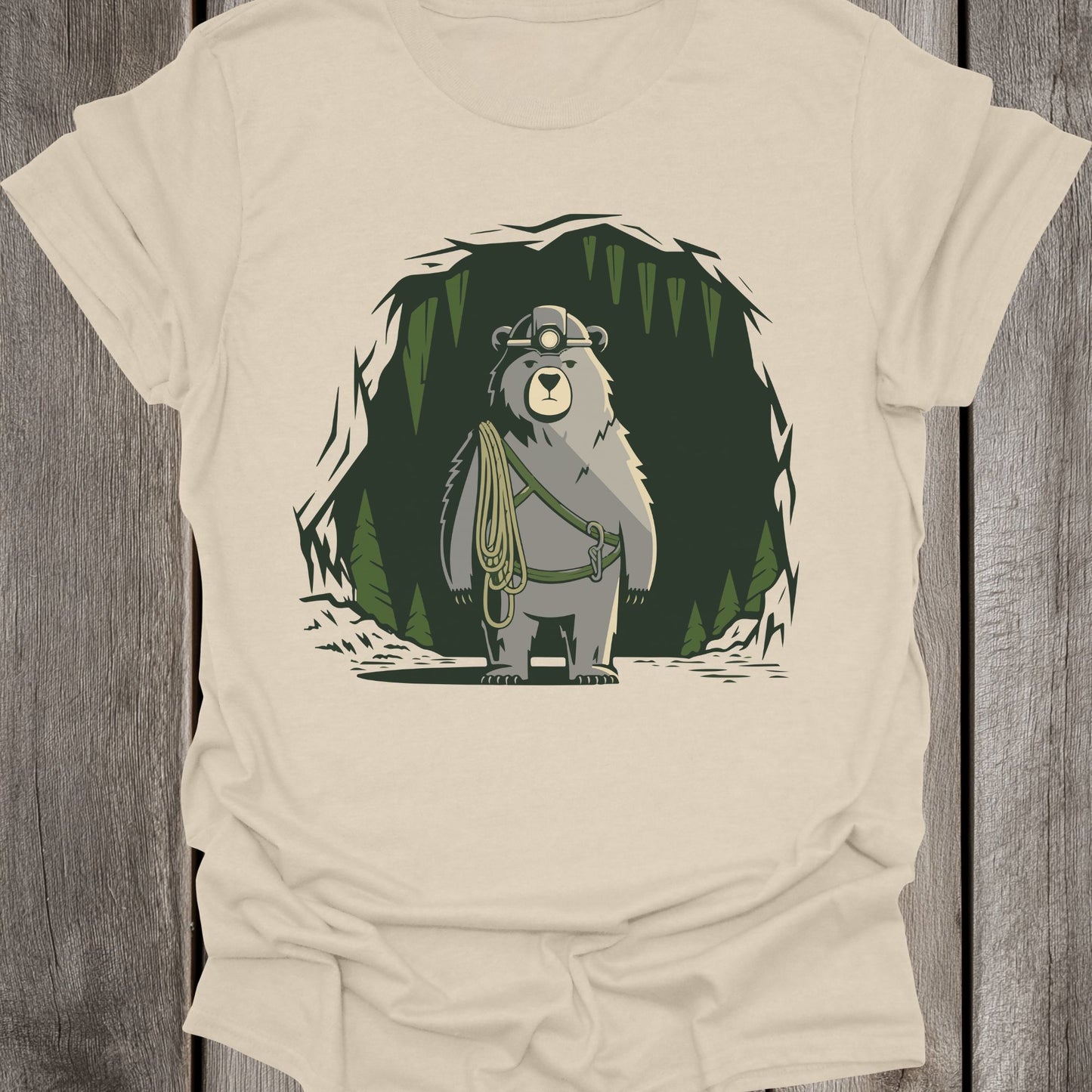 Cave Expert Bear Unisex T-Shirt