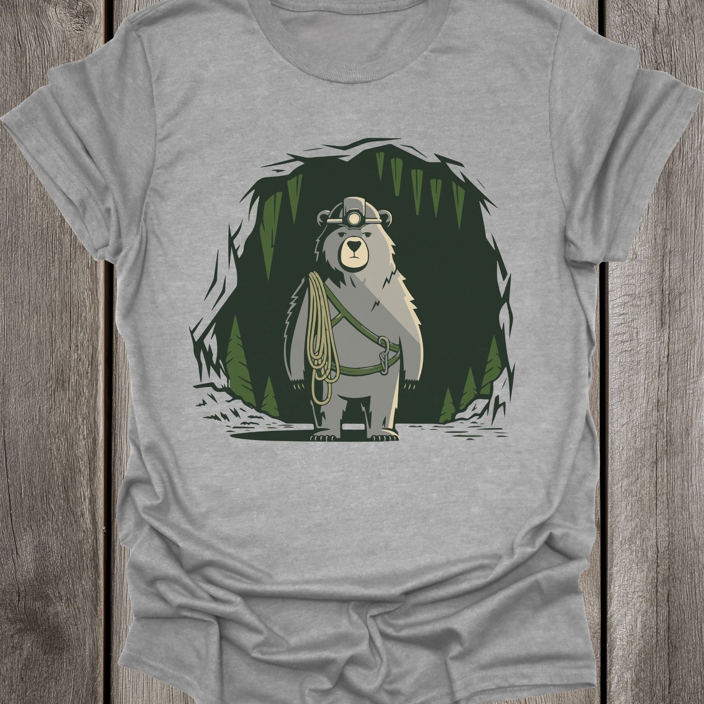 Cave Expert Bear Unisex T-Shirt