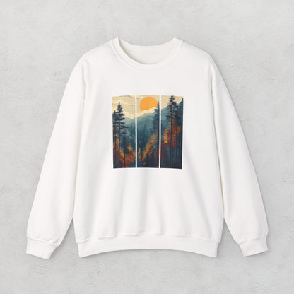 Graphic Forest Rectangles Unisex Sweatshirt