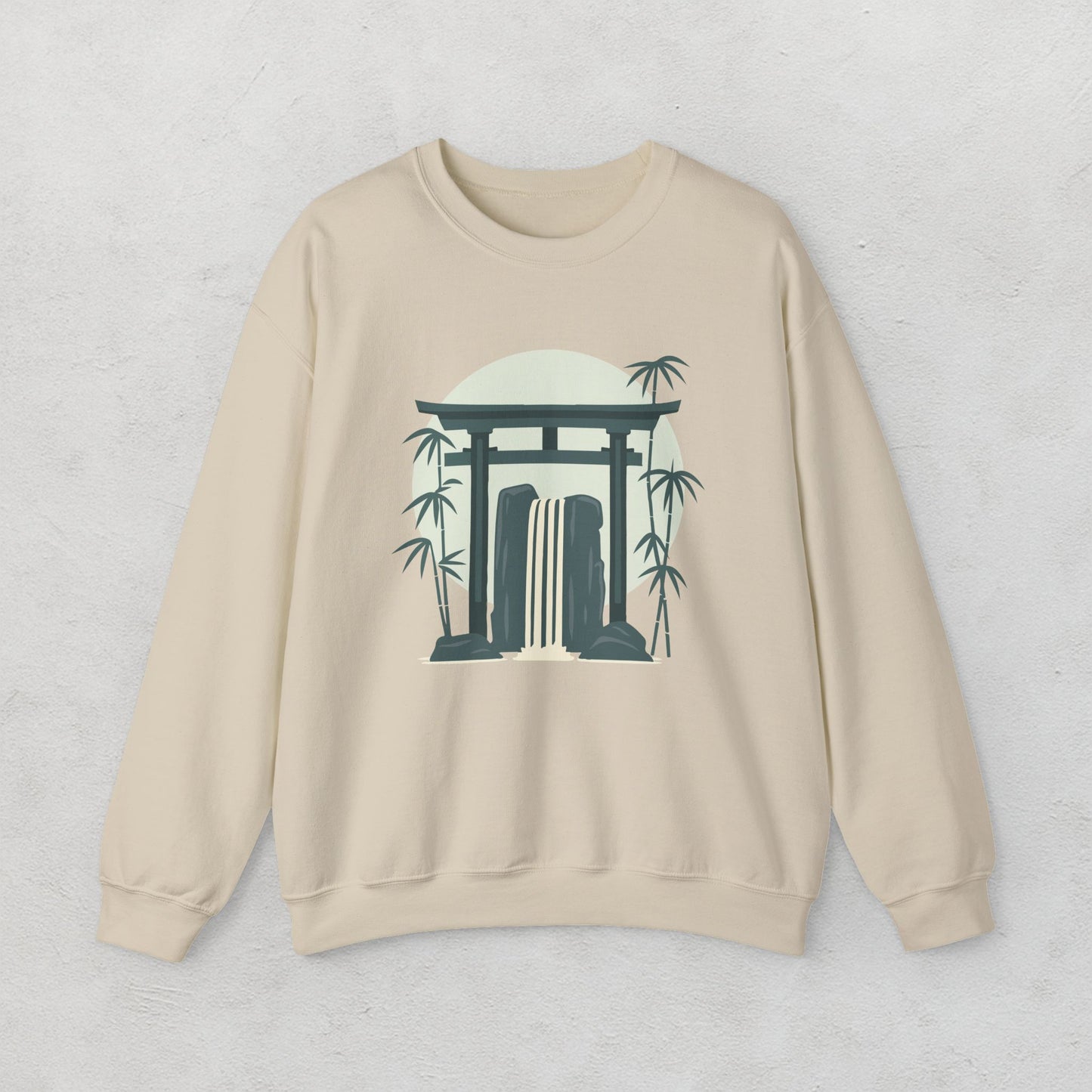 Bamboo Waterfall Unisex Sweatshirt