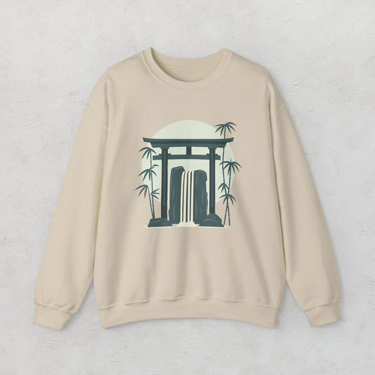 Bamboo Waterfall Unisex Sweatshirt