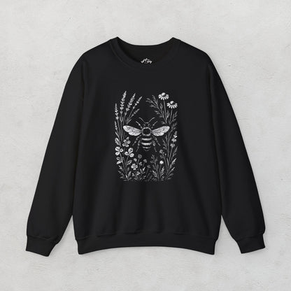 Flowers & Bee Unisex Sweatshirt