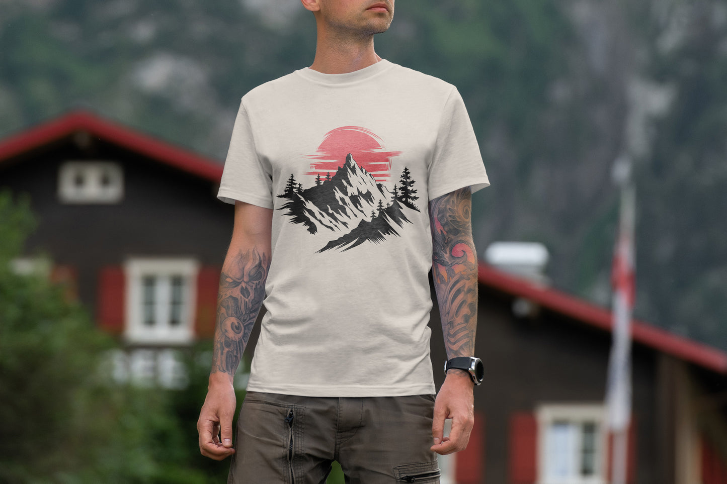 Red Sun Mountains T-Shirt