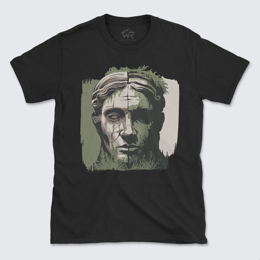 Antique Jungle Face Statue T-Shirt