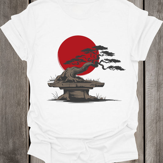 Red Moon Bonsai Unisex T-Shirt