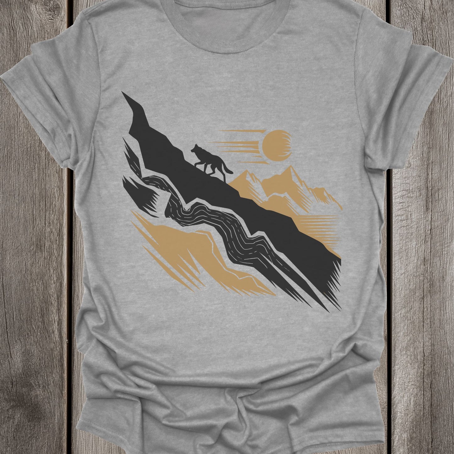 Climbing Wolf Unisex T-Shirt