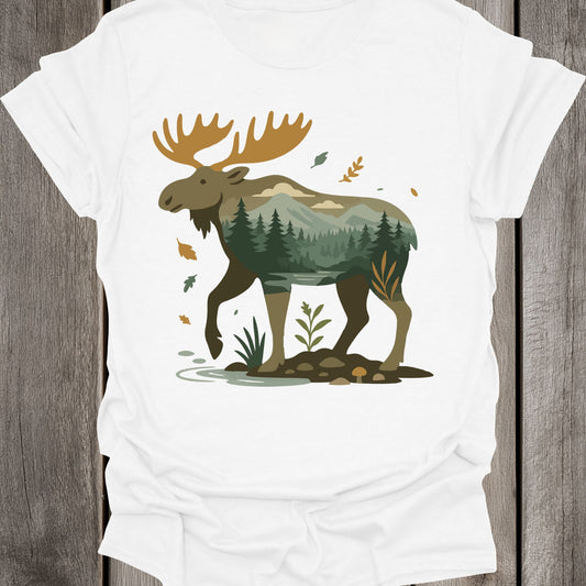 Landscape Moose Unisex T-Shirt