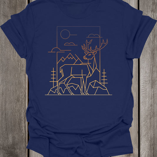 Sunset Deer Unisex T-Shirt