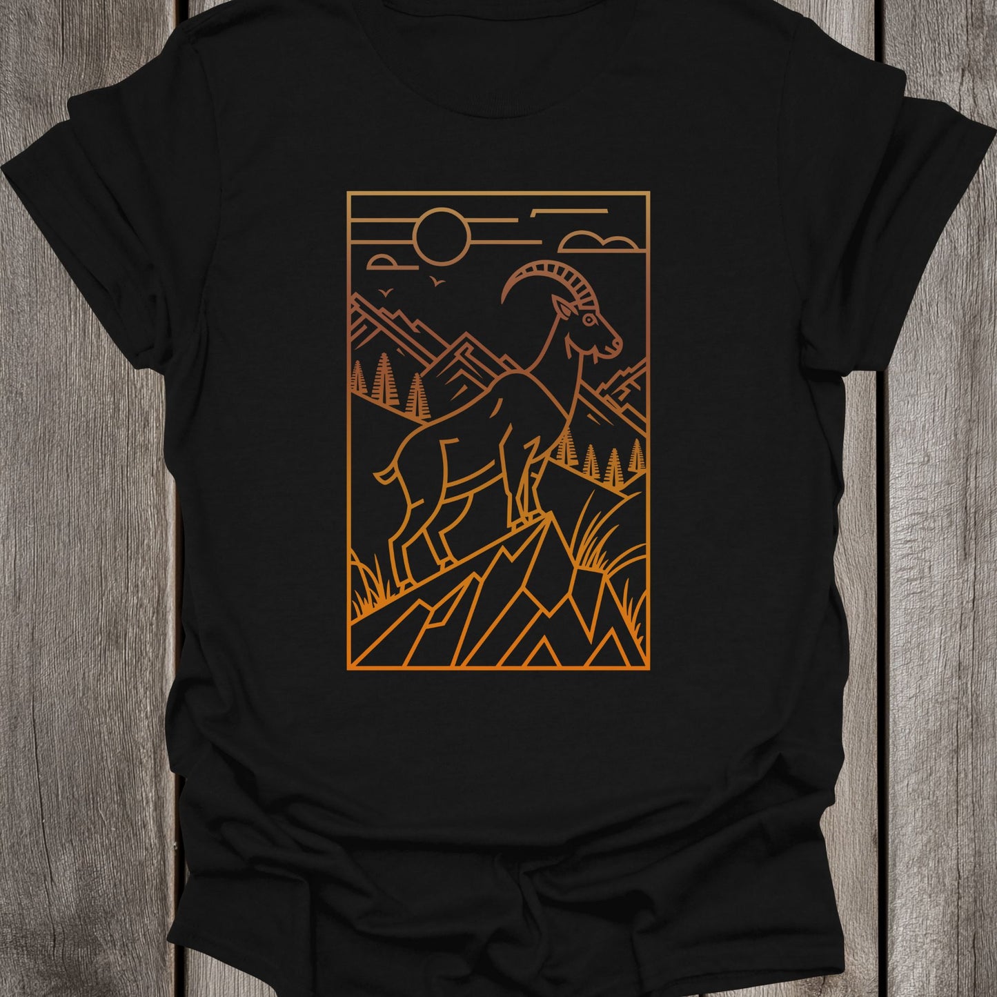 Sunset Goat Unisex T-Shirt
