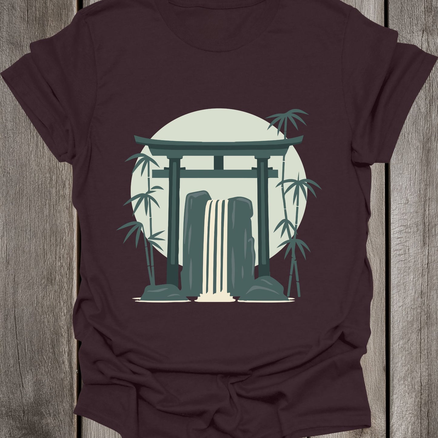 Bamboo Waterfall Unisex T-Shirt