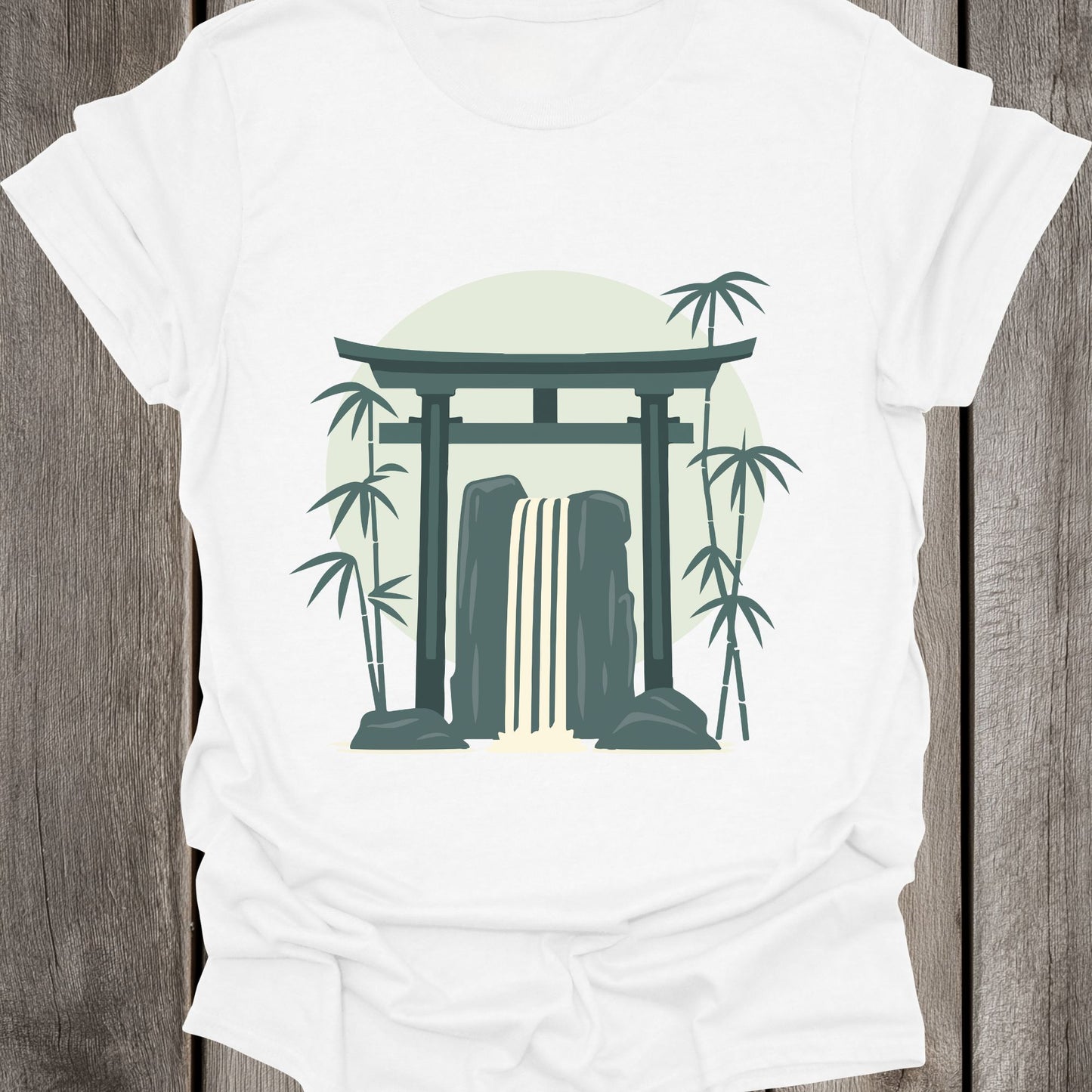 Bamboo Waterfall Unisex T-Shirt