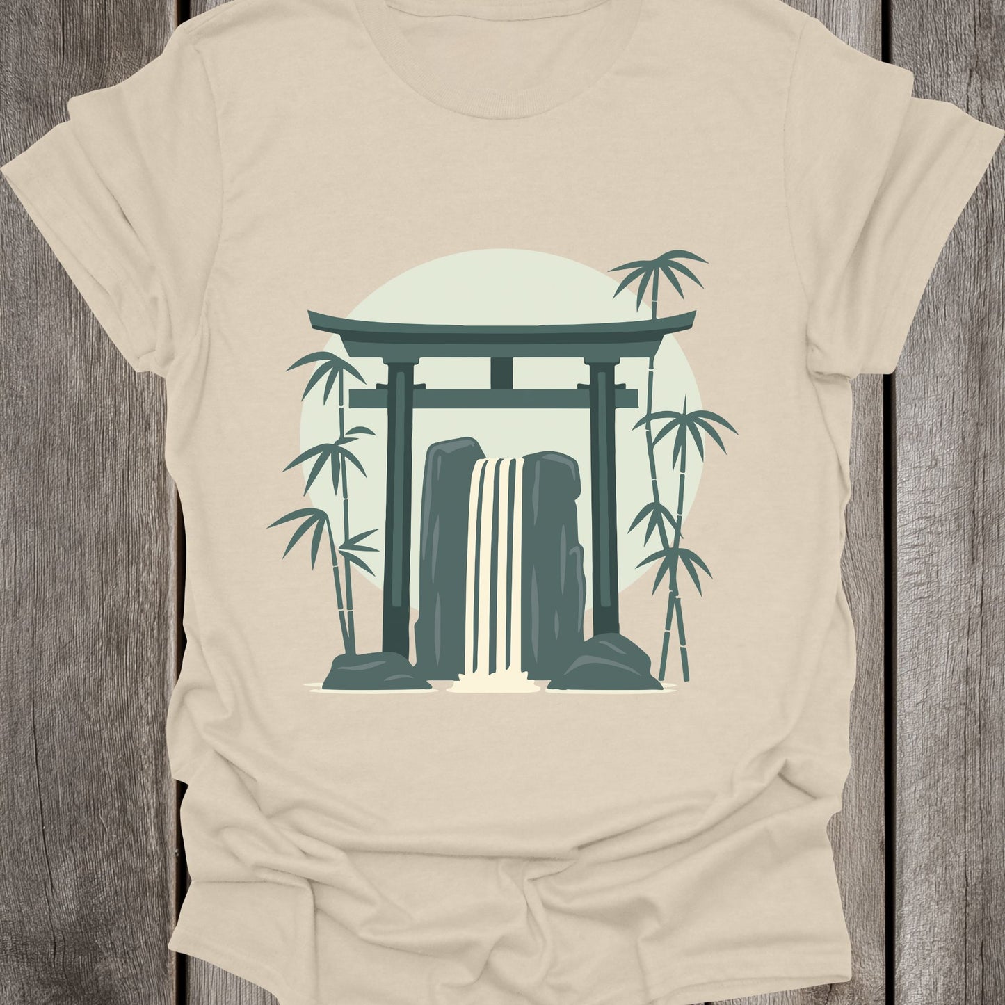 Bamboo Waterfall Unisex T-Shirt