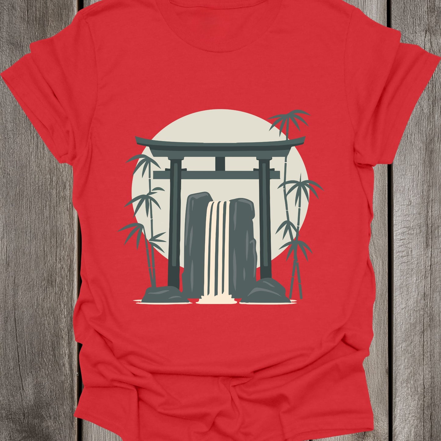 Bamboo Waterfall Unisex T-Shirt