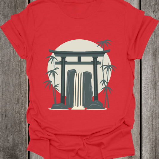 Bamboo Waterfall Unisex T-Shirt