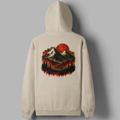 Red Mountain BackPrint Unisex Hoodie