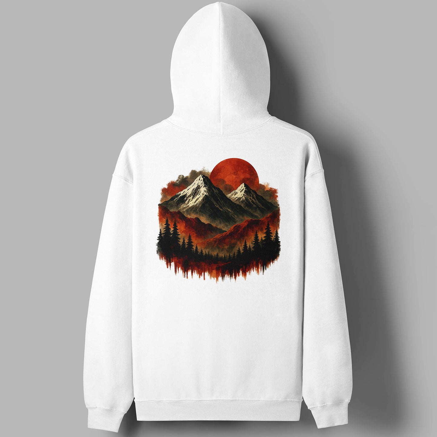 Red Mountain BackPrint Unisex Hoodie