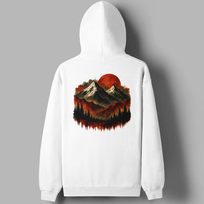 Red Mountain BackPrint Unisex Hoodie