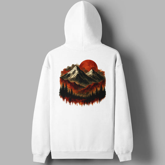 Red Mountain BackPrint Unisex Hoodie
