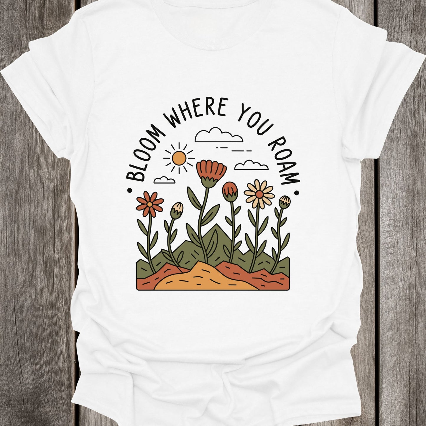 Bloom Where You Roam Unisex T-Shirt