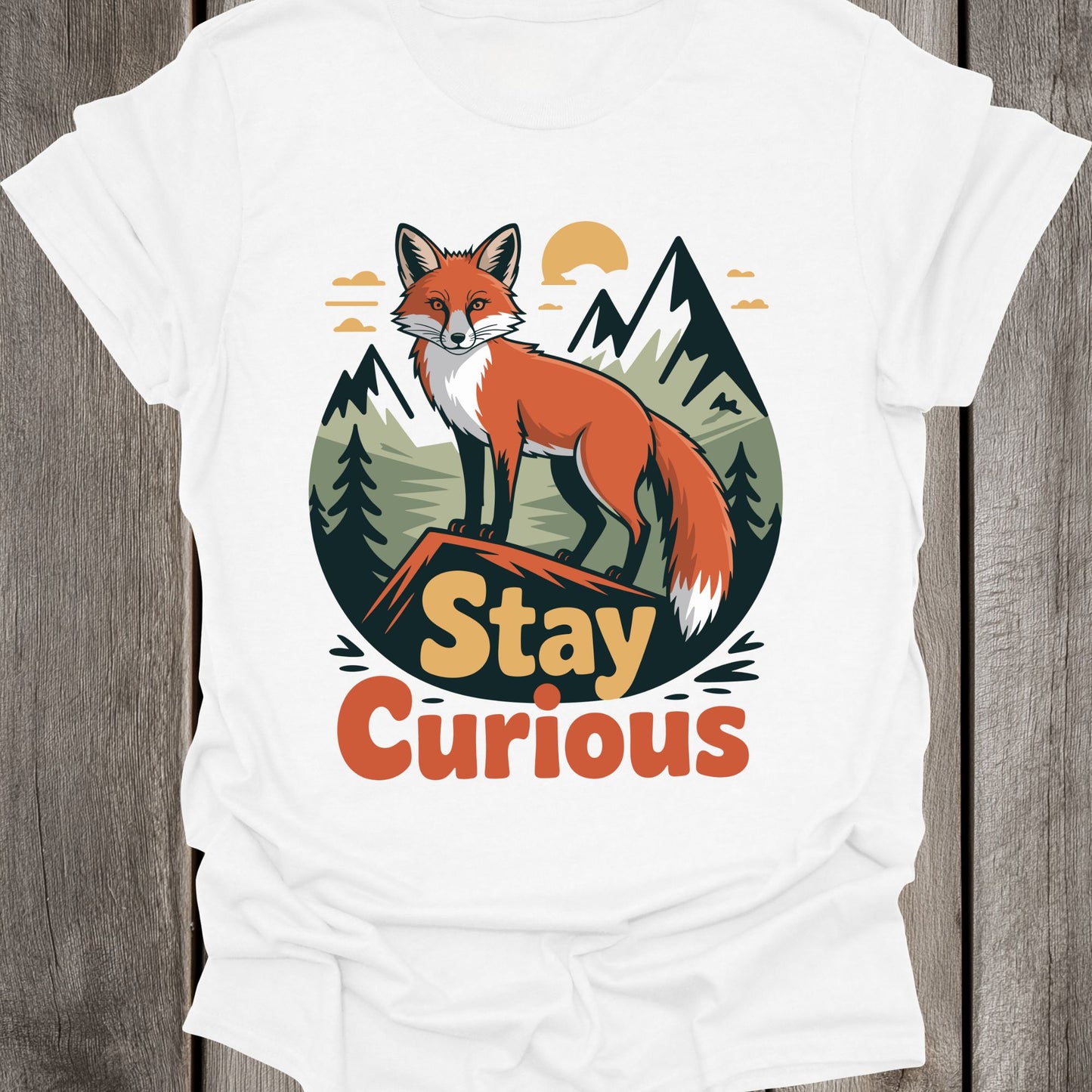 Stay Curious Fox Unisex T-Shirt
