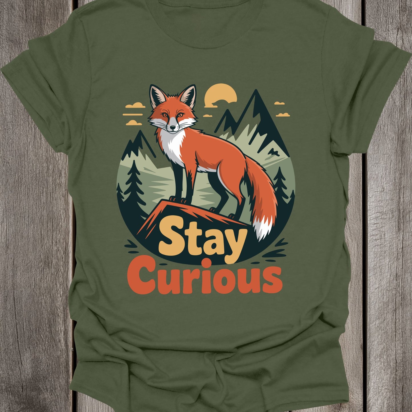 Stay Curious Fox Unisex T-Shirt