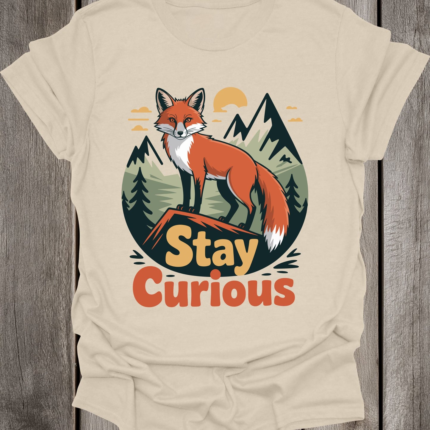 Stay Curious Fox Unisex T-Shirt