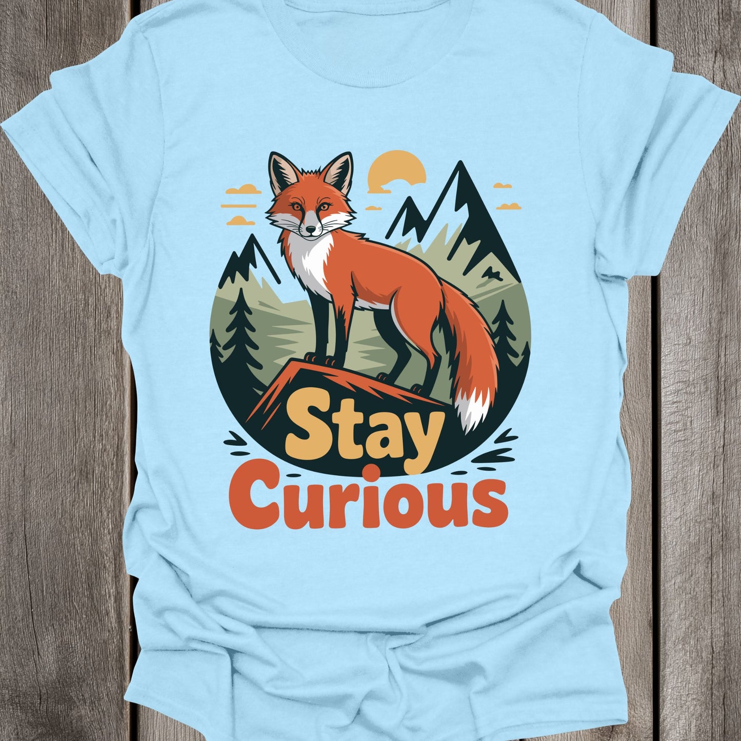 Stay Curious Fox Unisex T-Shirt