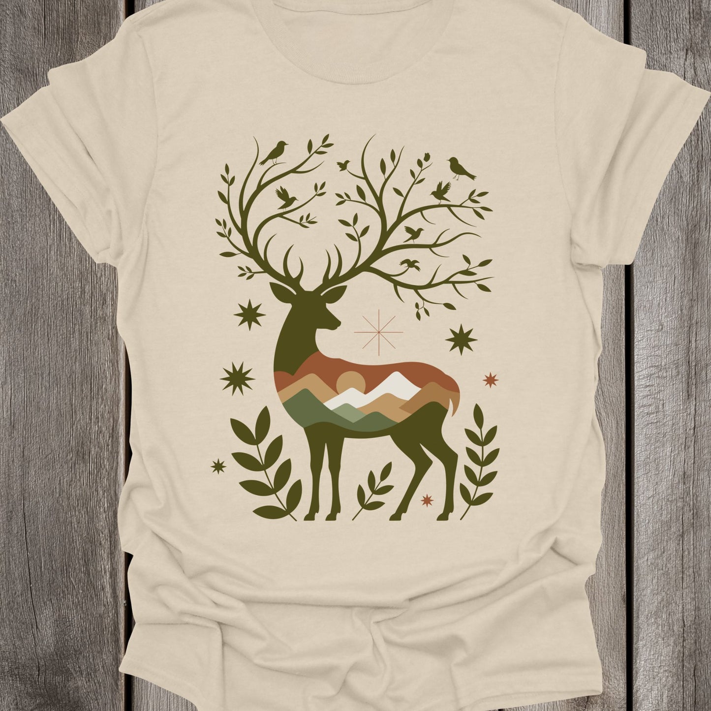Growing Forest Deer Unisex T-Shirt