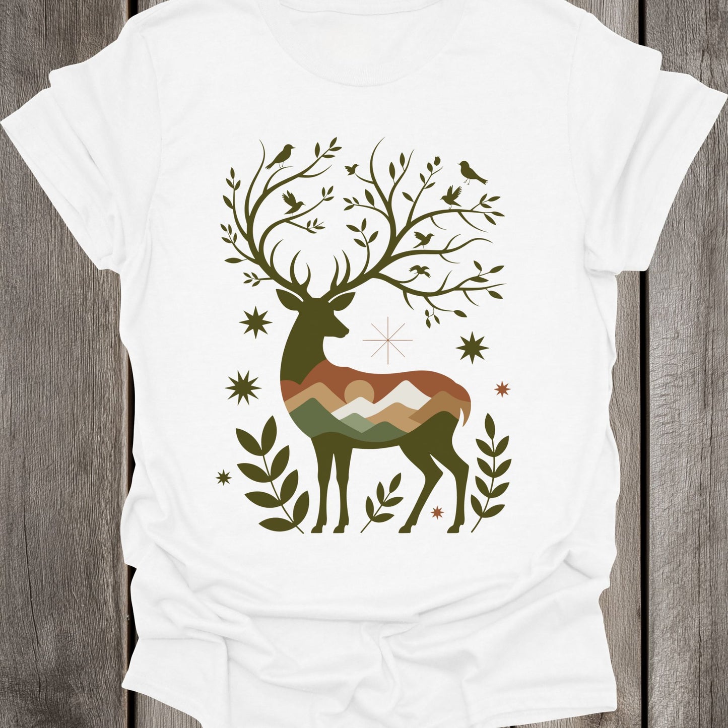 Growing Forest Deer Unisex T-Shirt