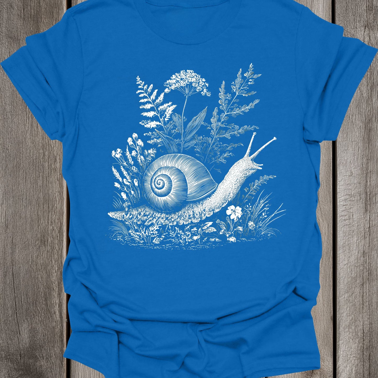 Ink White Snail Unisex T-Shirt