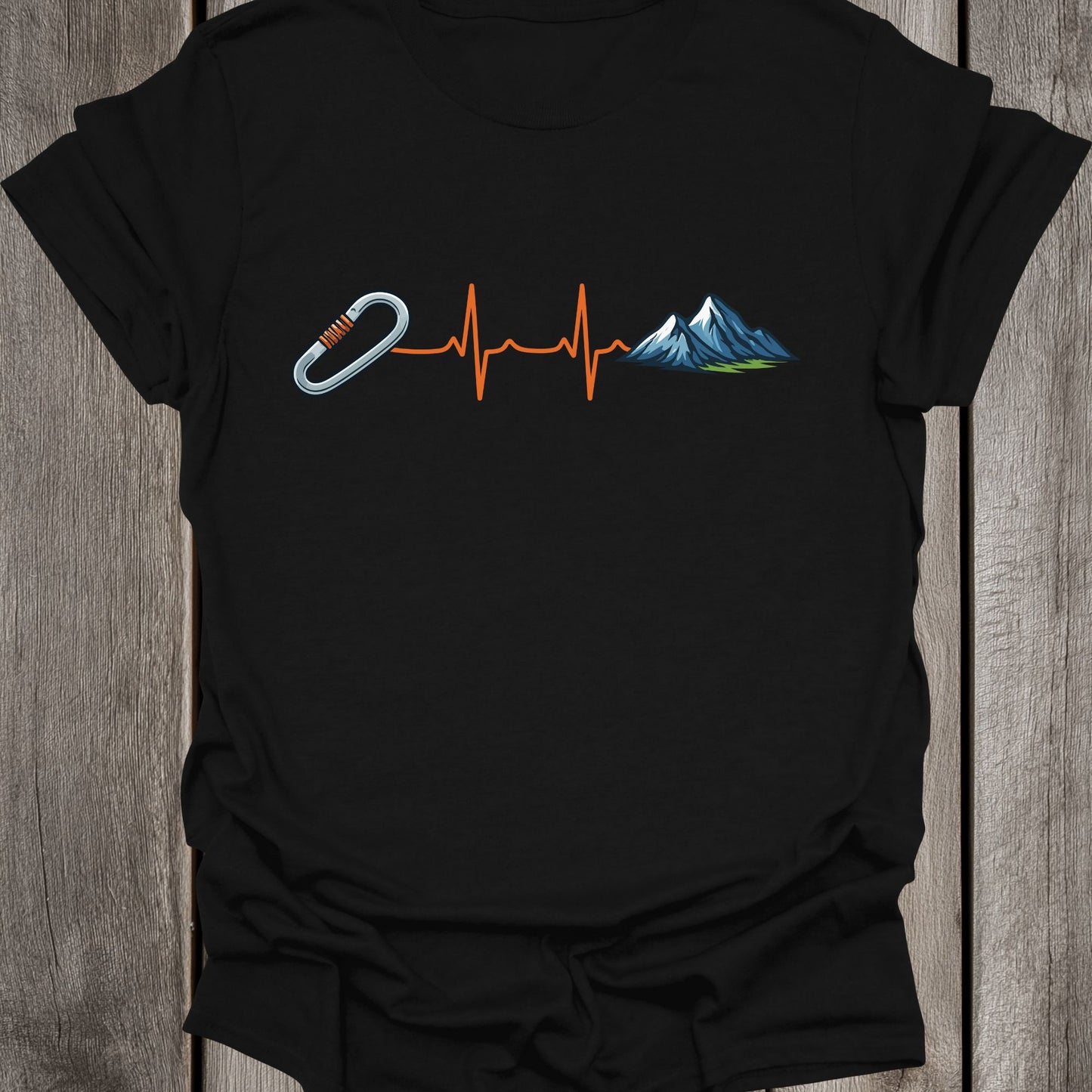 Climbing & Mountain Heartbeat Unisex T-Shirt