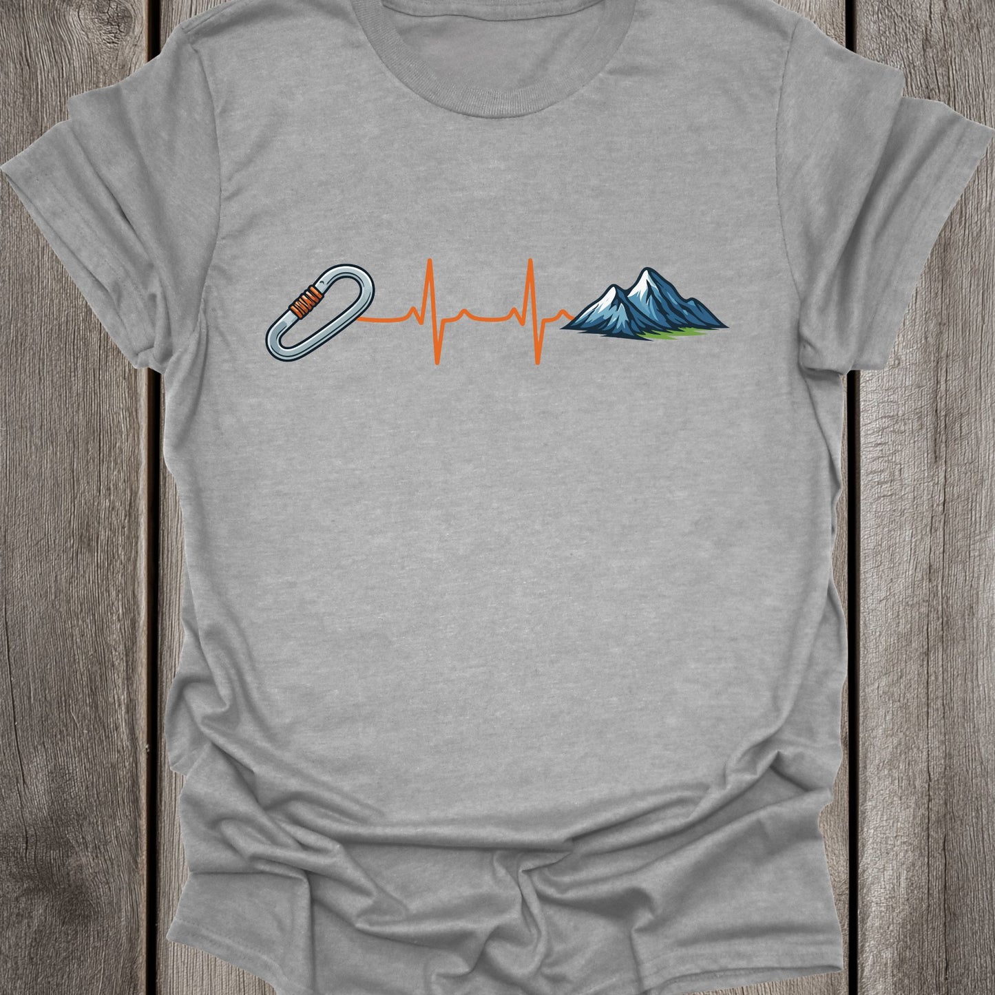 Climbing & Mountain Heartbeat Unisex T-Shirt