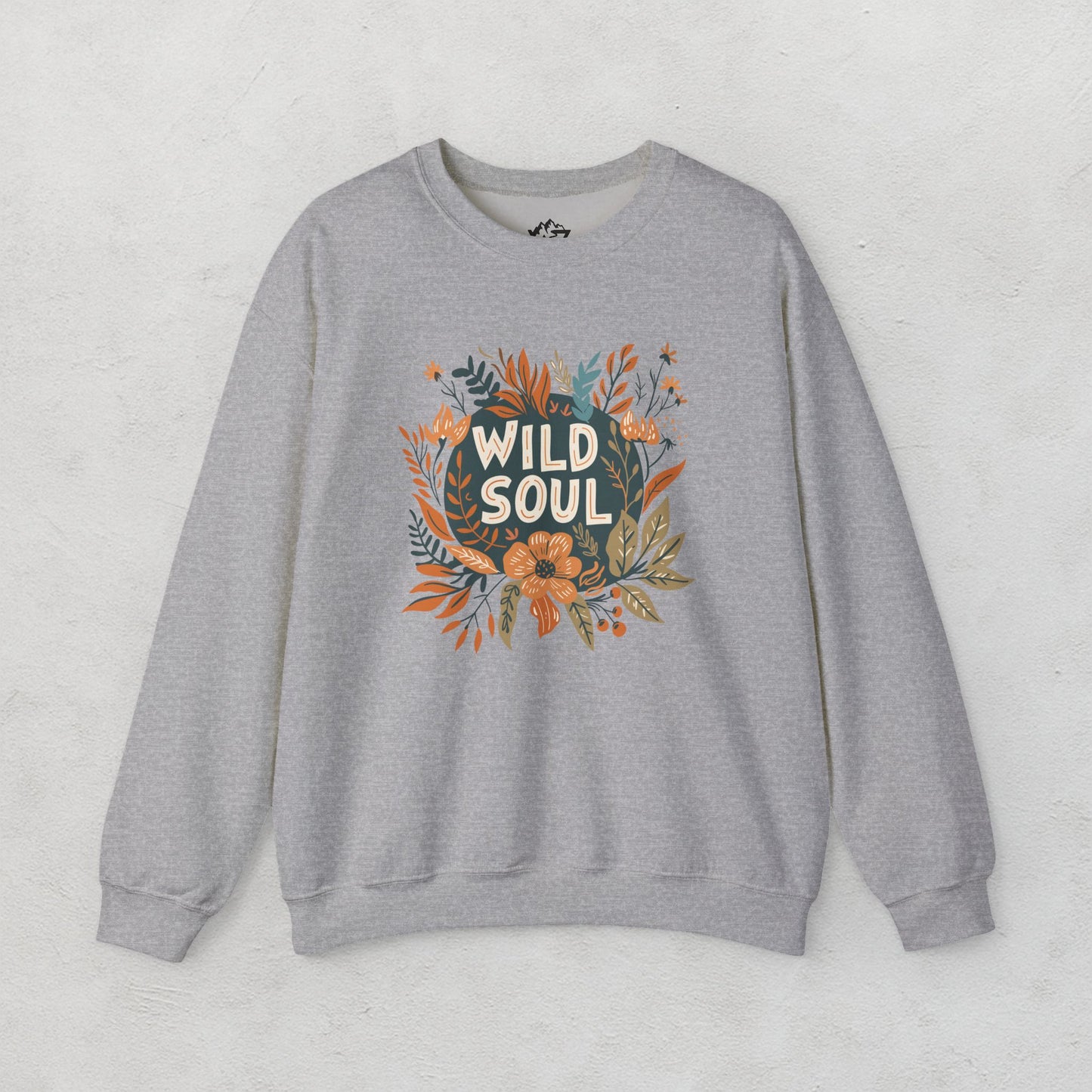 Wild Soul Floral Sweatshirt - Cozy Unisex Crewneck for Nature Lovers