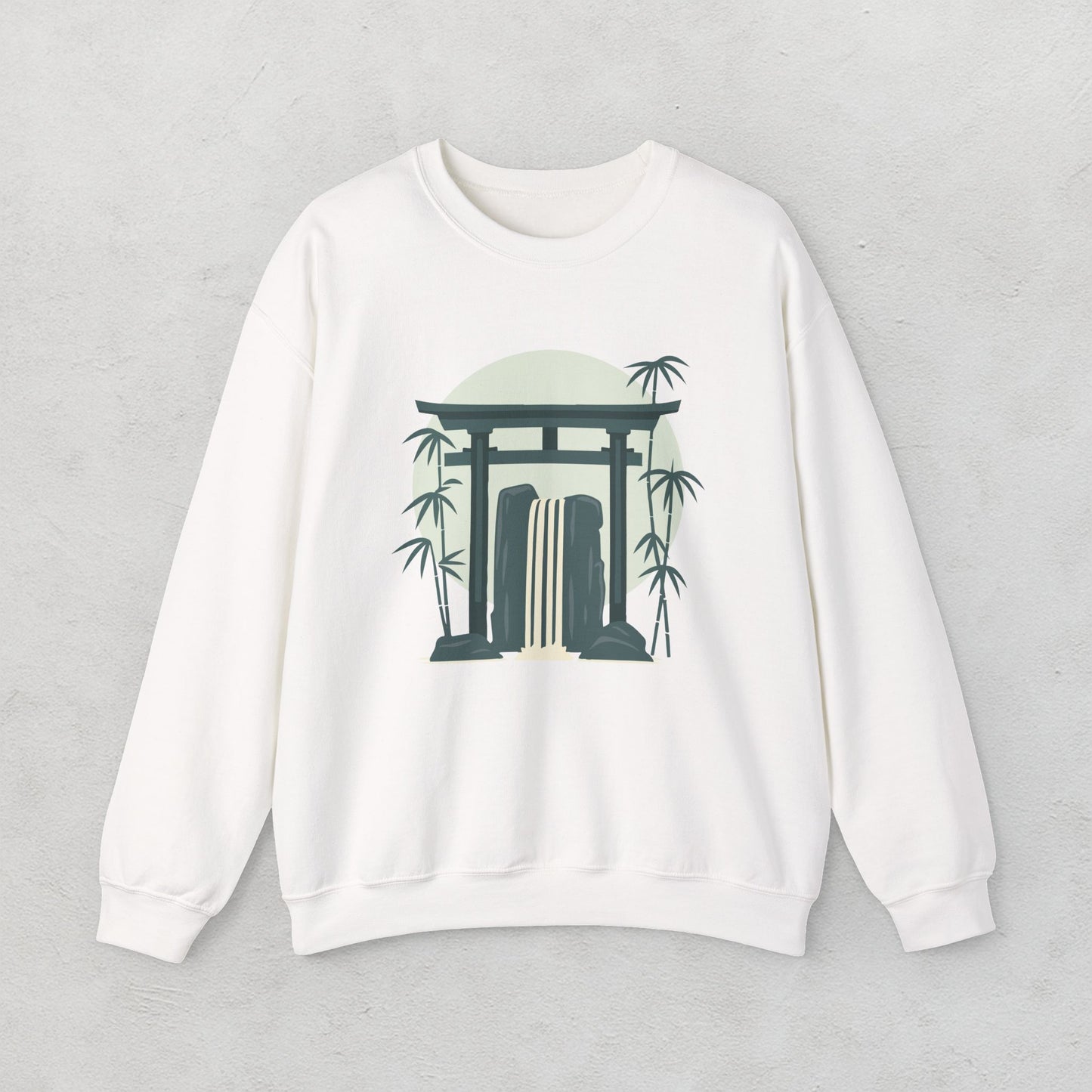 Bamboo Waterfall Unisex Sweatshirt