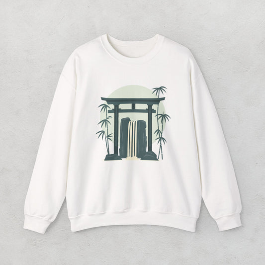 Bamboo Waterfall Unisex Sweatshirt