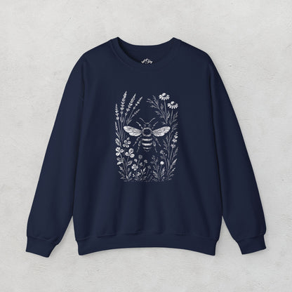 Flowers & Bee Unisex Sweatshirt