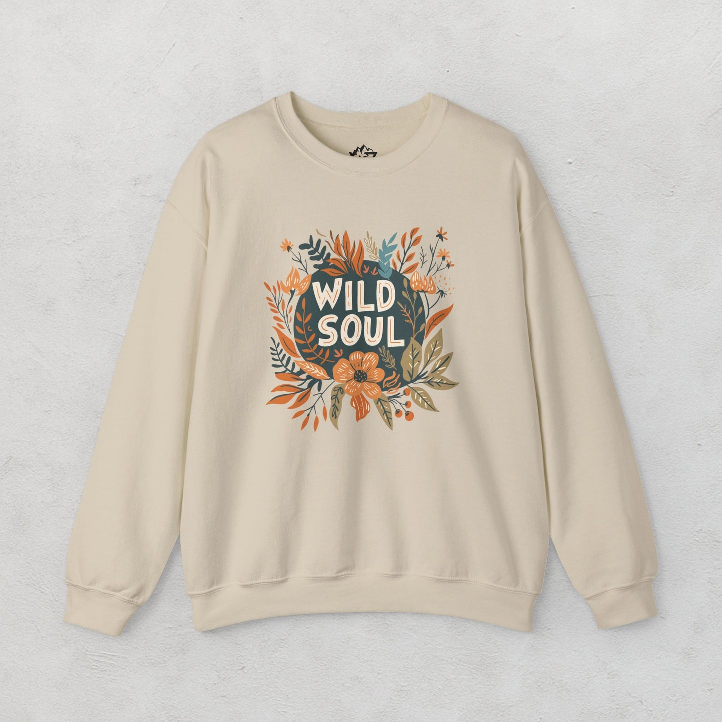 Wild Soul Floral Sweatshirt - Cozy Unisex Crewneck for Nature Lovers