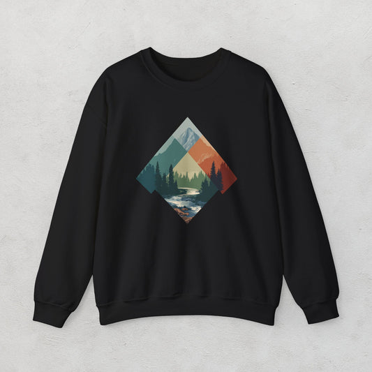 Triangular Landscape Unisex Sweatshirt