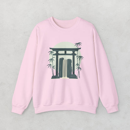 Bamboo Waterfall Unisex Sweatshirt