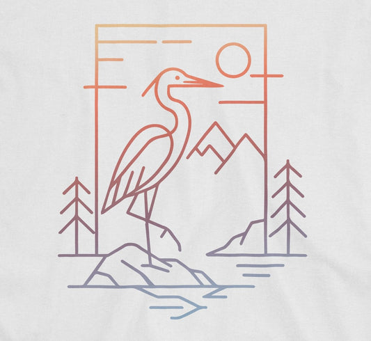 Sunset Heron T-Shirt